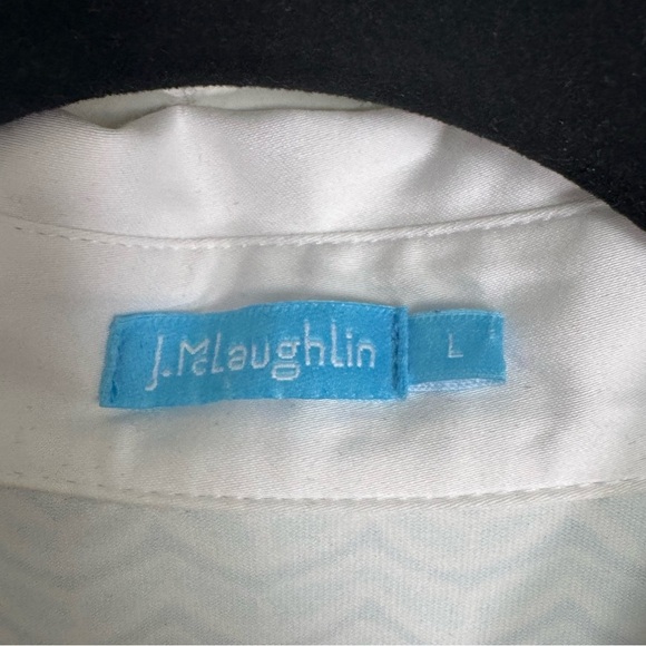 J. McLaughlin Elsie White and Blue Dress - Picture 5 of 12